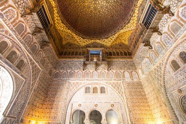 The Hall of Ambassadors at Mudejar palace of Alcazar, Seville, S clipart