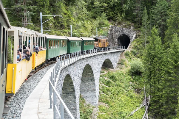 Tren de vapor histórico en Davos, Suiza —  Fotos de Stock