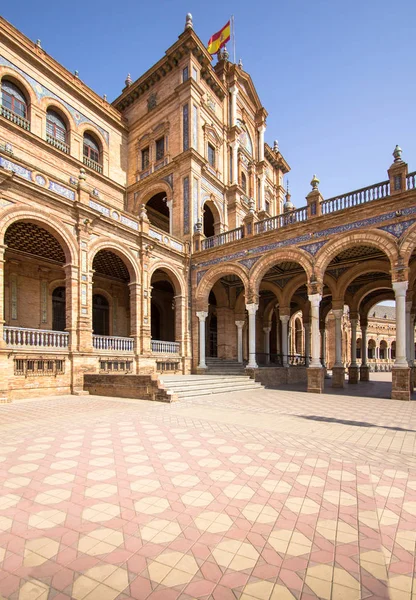 Plaza de Espana, Севиль, Испания — стоковое фото