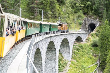 Davos, İsviçre 'de tarihi buhar treni