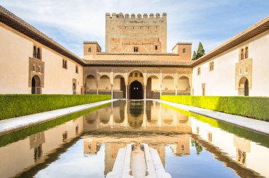 Alhambra Camares Patio, Granada, İspanya