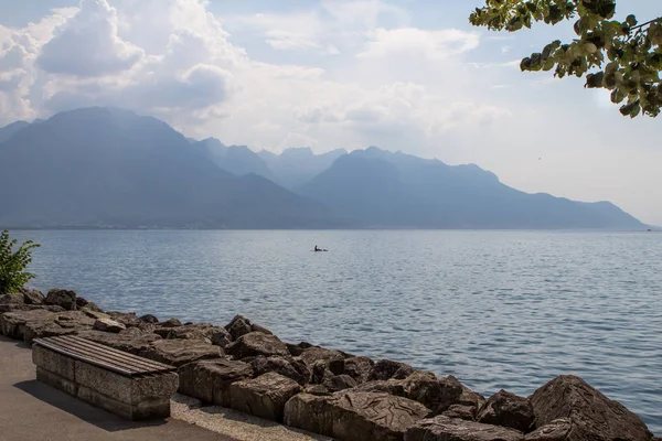 Geneva lake panorama, Ελβετία — Φωτογραφία Αρχείου