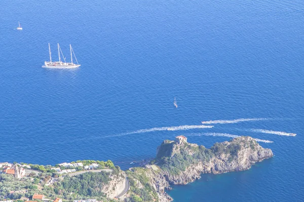 Top View of the Amalfi Coast, Italy — стокове фото