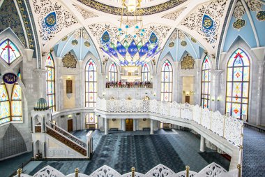 Kazan, Tataristan, Rusya 'daki Kul Şerif Camii' nin içi