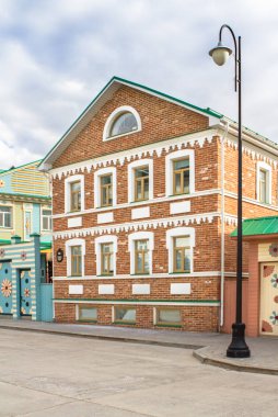 Renkli eski tatar evde Kazan, Rusya Federasyonu