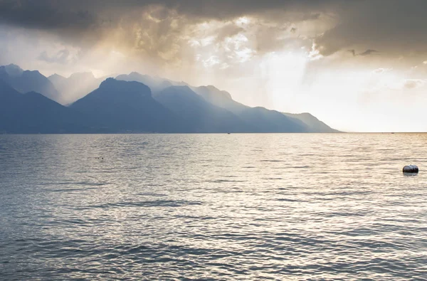 Genebra panorama lago, Suíça — Fotografia de Stock