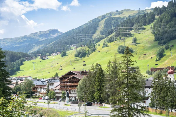 Saint Anton am Arlberg na Áustria — Fotografia de Stock