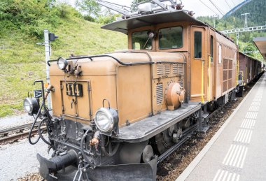 Davos, İsviçre 'de tarihi buhar treni