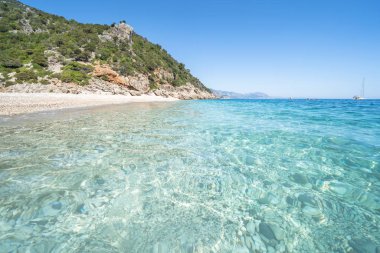 Sardinya, İtalya 'da ünlü Spiaggia del Principe