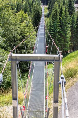 Torgon, İsviçre 'de asma köprü