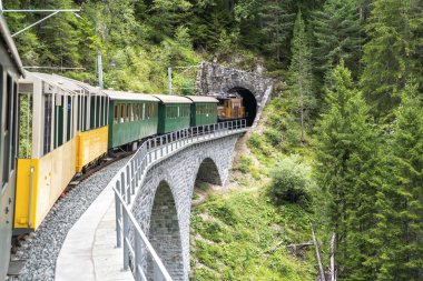 Davos, İsviçre 'de tarihi buhar treni