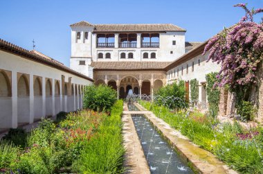 Patio de la Acequia La Alhambra, Granada, Spain