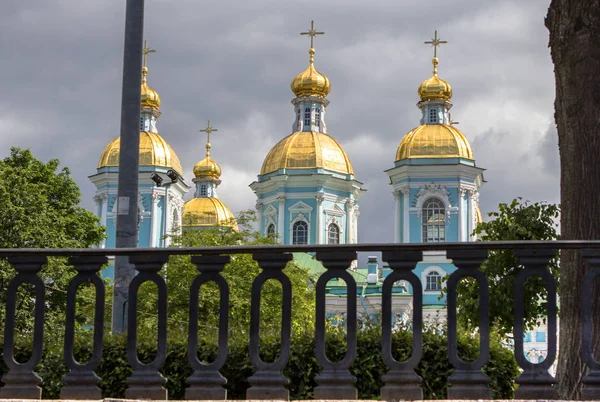 Никольский морской собор в Санкт-Петербурге — стоковое фото