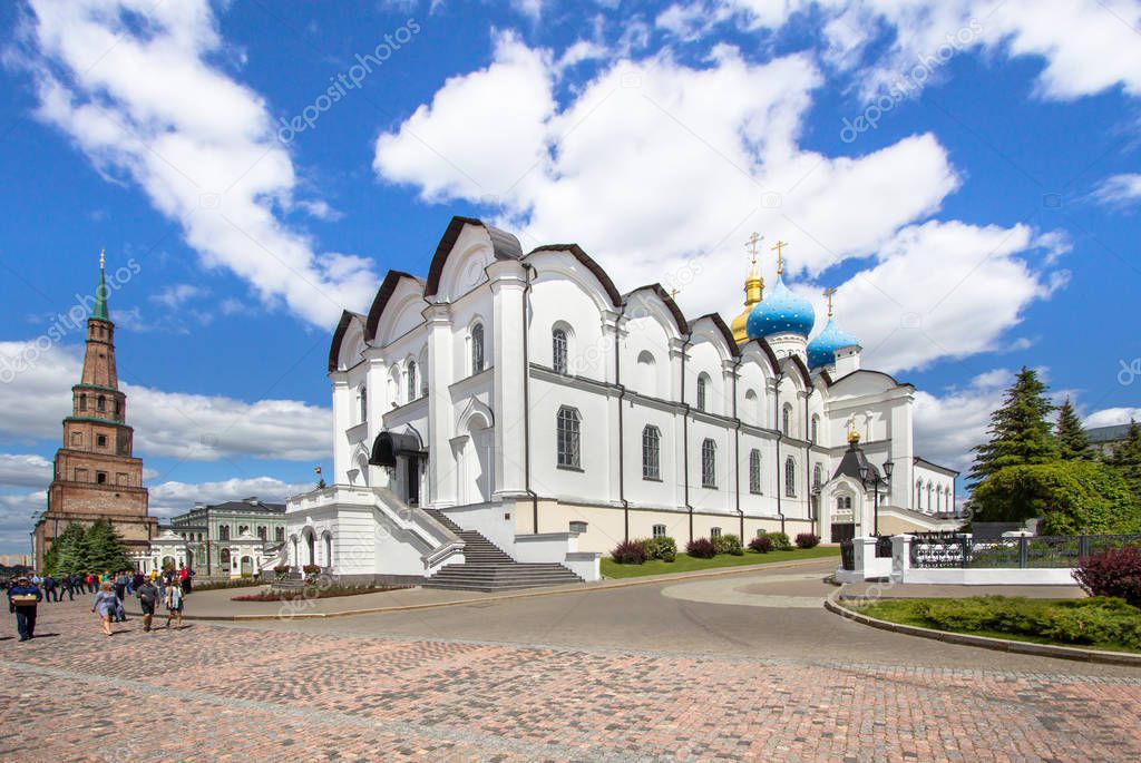 Cathedral of the Annunciation and Soyembika Tower in Kazan