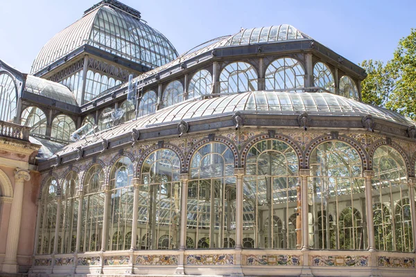 Dentro do Palácio de Cristal em Madrid, Espanha — Fotografia de Stock