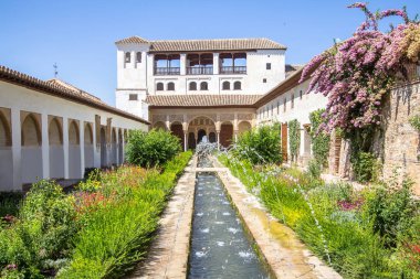 Patio de la Acequia La Alhambra, Granada, Spain