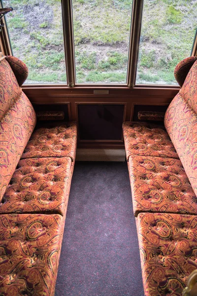 Antique train interior, Νταβός, Ελβετία — Φωτογραφία Αρχείου