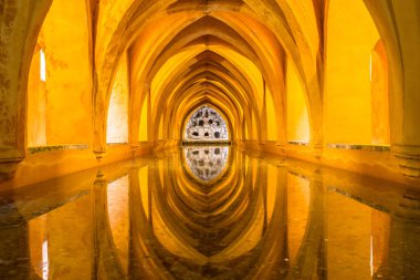 Alcazar Seville, İspanya Kraliyet banyoda