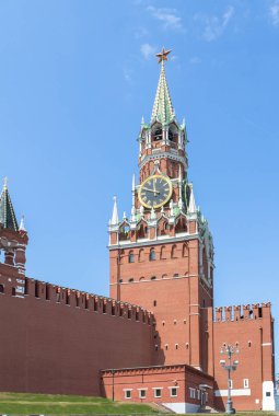 Savior Tower at the Red Square in Moscow, Russia