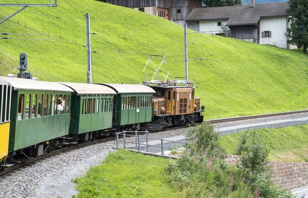 Tren de vapor histórico en Davos, Suiza —  Fotos de Stock