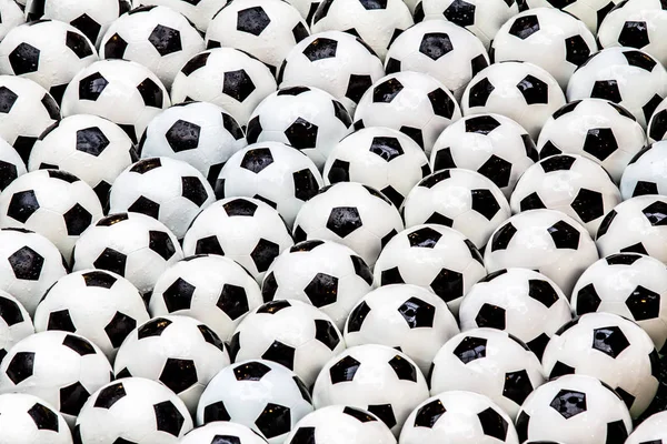 Footballs balls in a interior of the GUM in Moscow, close-up, Russia — ストック写真