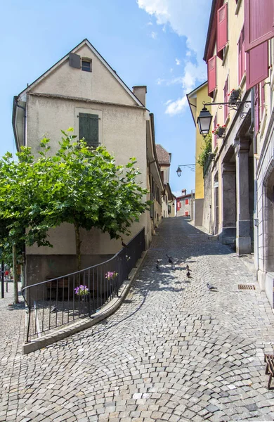 Old city Montreux, Switzerland — Stockfoto