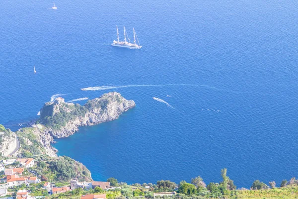 Ovanifrån av Amalfikusten, Italien — Stockfoto