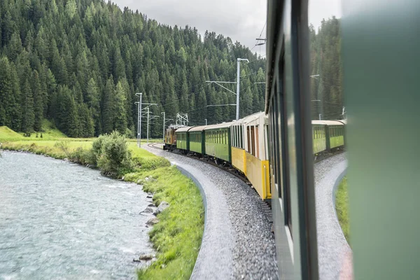 Tren de vapor histórico en Davos, Suiza —  Fotos de Stock