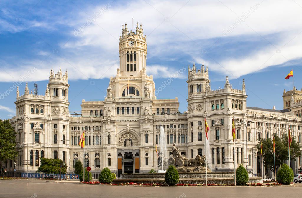 Palacio de Comunicaciones in Madrid, Spain