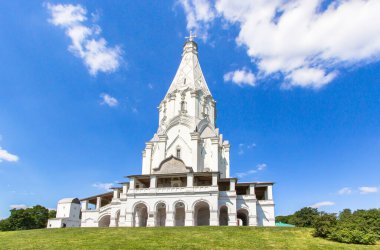 Kolomenskoye parkındaki Yükseliş Kilisesi, Moskova, Rusya