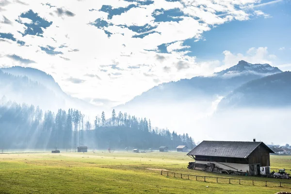Alp çayırında gün doğumu — Stok fotoğraf