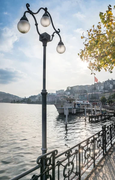 Lake Lugano, Svájc — Stock Fotó