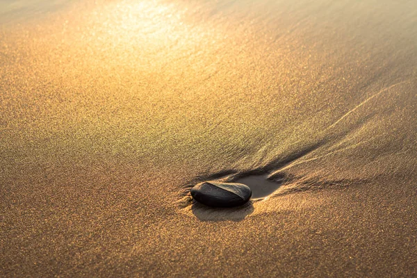Stenar på våt sand — Stockfoto