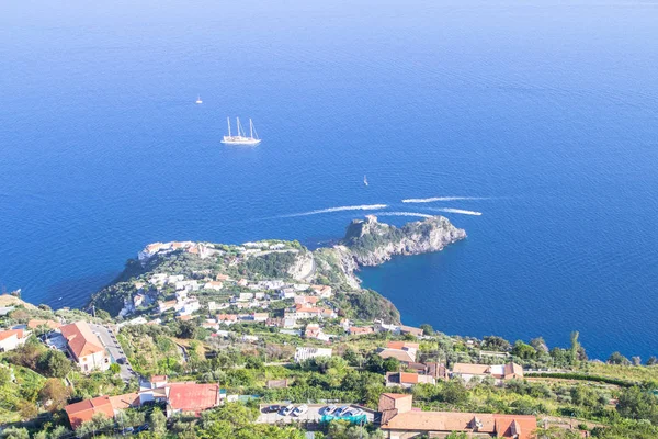 Vista superior de la costa de Amalfi, Italia — Foto de Stock