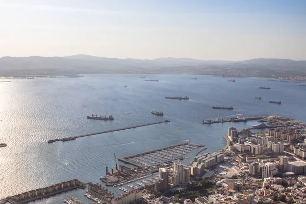 Zatoka Algeciras, Gibraltar, Półwysep Iberyjski, Uk — Zdjęcie stockowe