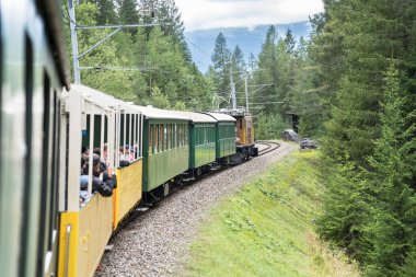 Davos, İsviçre 'de tarihi buhar treni
