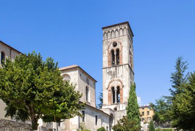 Bell tower of the church in Cimbrone, Ravello, Italy clipart