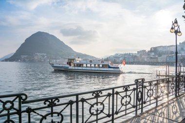 Lugano Gölü manzaralı, İsviçre