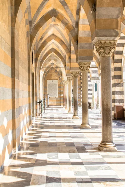 Arkade Des Duomo Amalfi Cattedrale Sant Andrea Amalfi Stadt Italien — Stockfoto