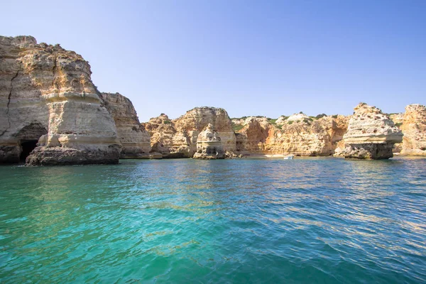 Top Uitzicht Praia Marinha Portimao Algarve Portugal — Stockfoto