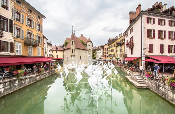 Cidade Velha Famosa Annecy França — Fotografia de Stock