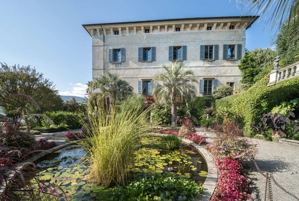 Palacio Jardín Parque Isla Madre Lago Maggiore Italia — Foto de Stock