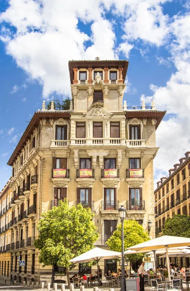 Прекрасні Будівлі Традиційному Іспанському Стилі Площі Рамалс Мадриді Іспанія — стокове фото