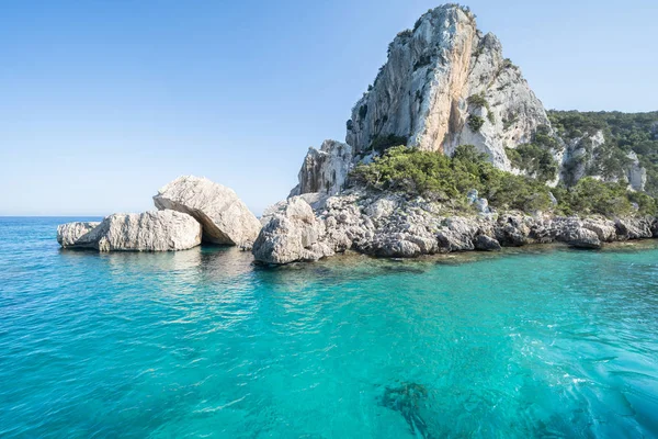 Famosa Playa Cala Luna Golfo Orosei Cerdeña Italia — Foto de Stock