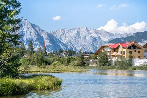 Gyönyörű Wildsee Seefeld Tirol Ausztria — Stock Fotó