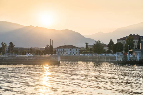 Vista Intra Verbania Lago Maggiore Itália — Fotografia de Stock