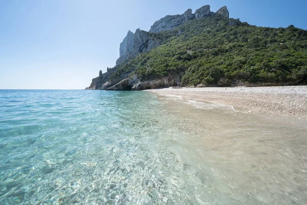 Slavná Pláž Cala Sisine Zálivu Orosei Sardinii Itálie — Stock fotografie