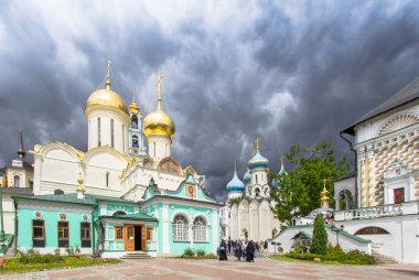 Sergiev Posad, Moskova, Rusya 'da Trinity' deki Nikon Kilisesi manzarası