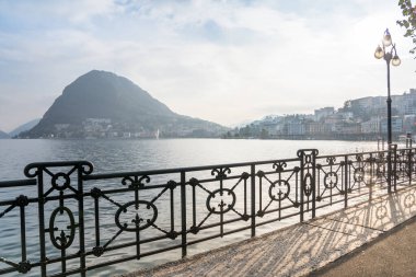 Lugano Gölü manzaralı, İsviçre