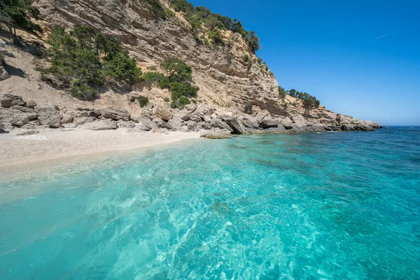 Słynna Plaża Cala Gabbiani Zatoce Orosei Sardynii Włochy — Zdjęcie stockowe